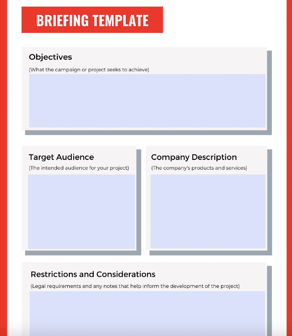Briefing Pack Template: Create Your Project Brief Briefing Pack Template: Create Your Project Brief