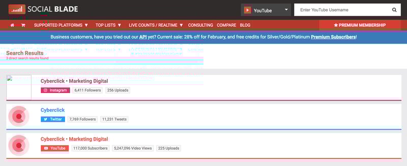 The Top 25 Tools for the Best Competitor Analysis: Social Blade