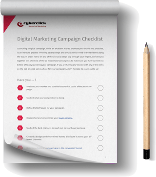 The must-have CHECKLIST for launching your Digital Campaigns