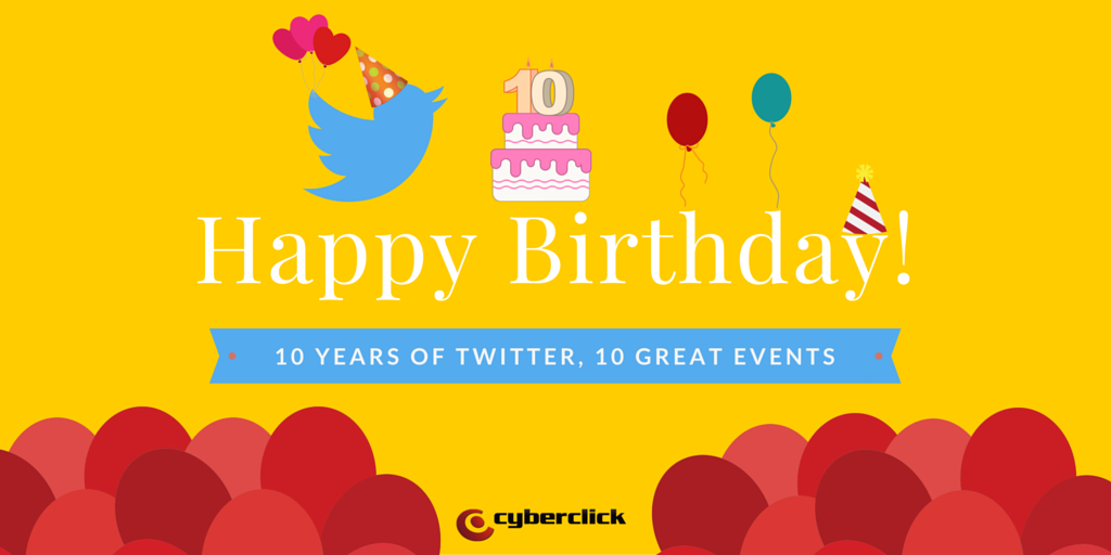 10 years of Twitter, 10 great events!