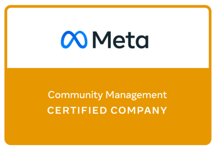 Badge of Meta Community Management Certified Company