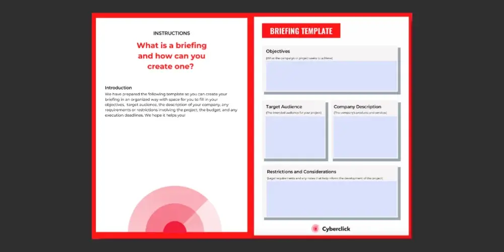 Briefing Pack Template