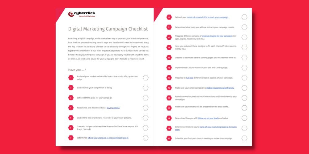 Digital Marketing Checklist